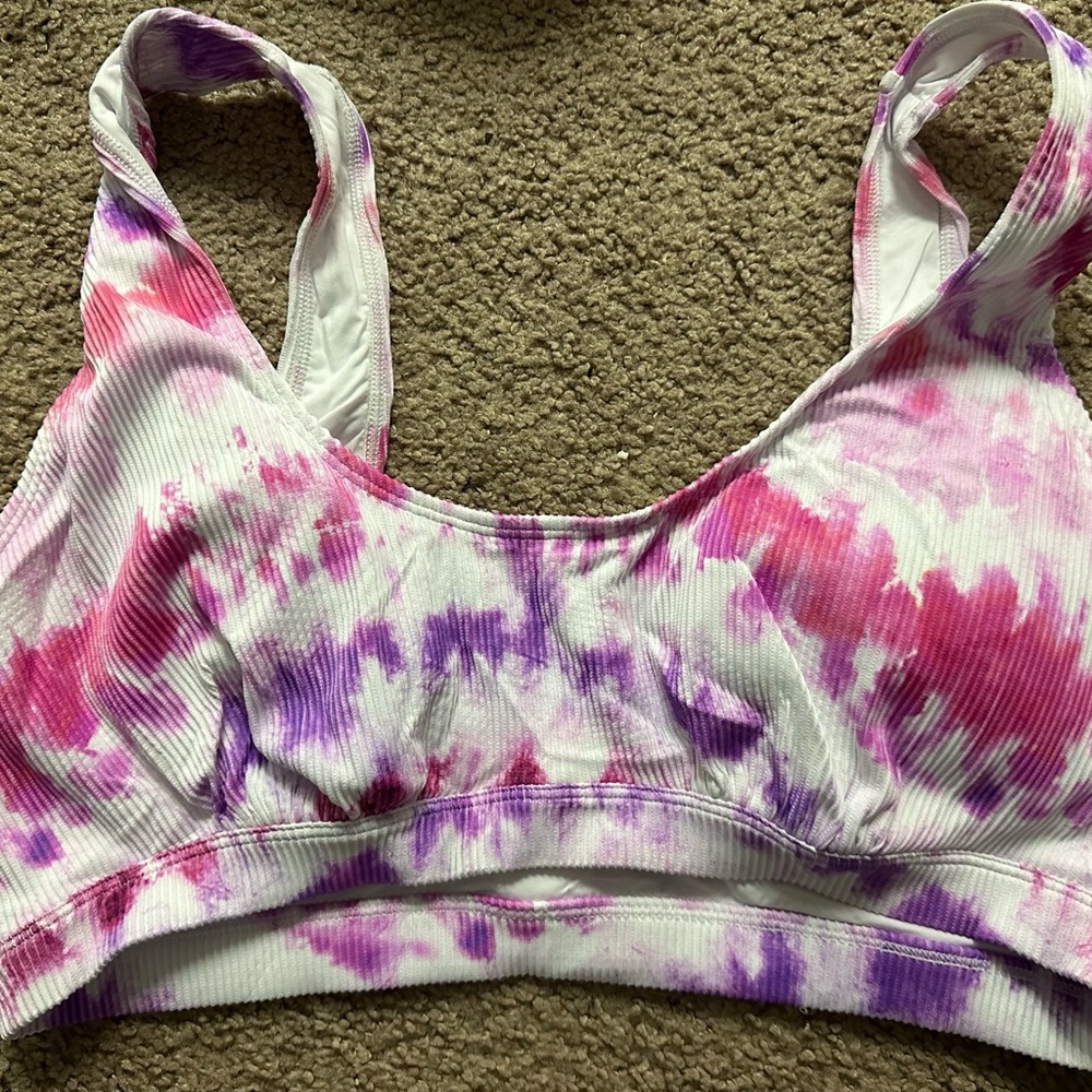 PINK Victoria's Secret Pink and Purple Sports Bra